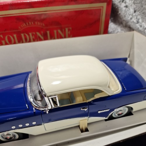 Mira 1955 Buick Century Blue Golden Line 1/18 Diecast Metal New but Old VGC - Picture 5 of 12