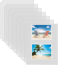 30 Pack Photo Sleeves for 3 Ring Binder - 4X6, for 120 Photos , Archival Page P