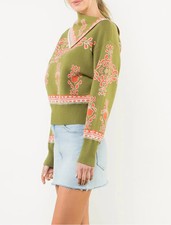 THML Clothing - Long sleeve print sweater - FINAL SALE ITEM