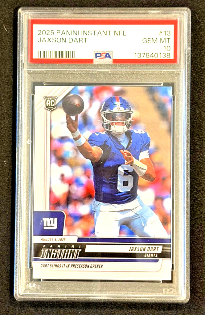 Jaxson Dart Panini Instant NFL #13 Base