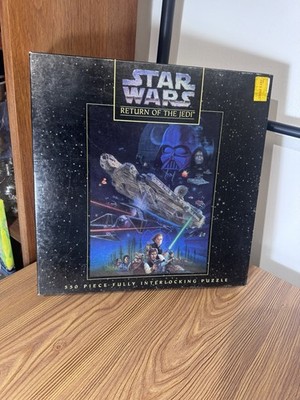 Vintage 1995 STAR WARS Return Of The Jedi Jigsaw Puzzle 550 Pieces MB NIB Sealed