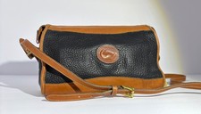 Dooney  Bourke R19 BL Vintage Crossbody Black All Weather Pebbled Leather Purse