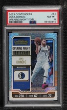 2023 Contenders FOTL Opening Night Ticket 2/25 Luka Doncic Dončić #61 PSA 8 3d3
