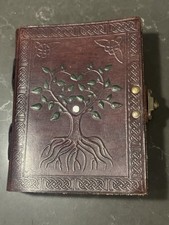 Vintage Leather Printed Journal With Lock Old Pages Diary For office notebook