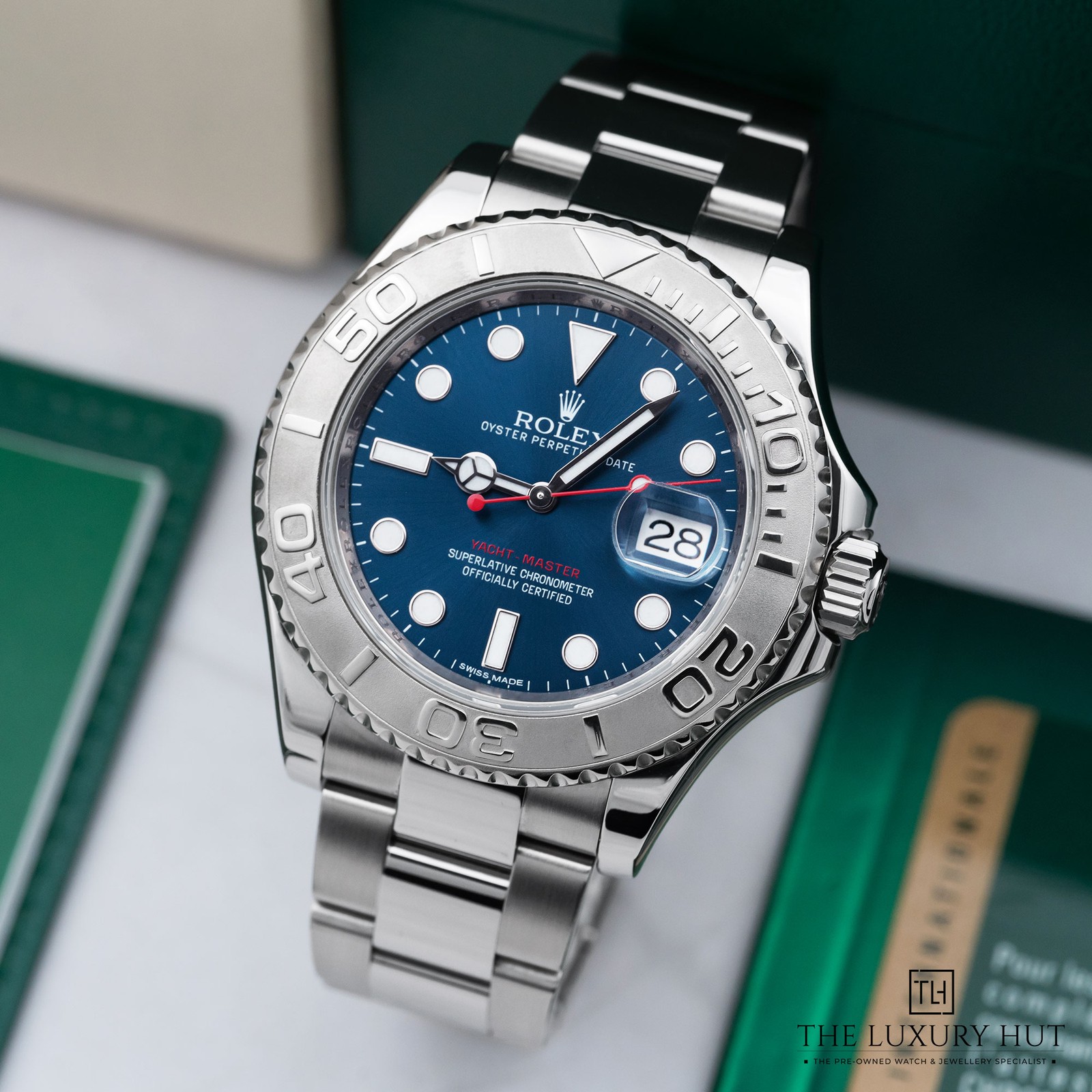 Rolex Yacht-Master 40- 116622 - 2015, Box & Papers Stainless Steel Blue Dial