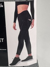 New Look Sport Full-Length Phone Pocket Leggings Gray Women's T/Queen Size 16-18