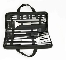 NewlineNY Stainless Steel BBQ Grill Tool Kit 20 PCS Set With Carrying Bag
