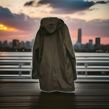 Parka, Kaki, Bonobo, XL, Longueur 81 cm, Doublure, Veste, Capuche, Optimale