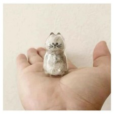Pet Memorial CAT FUR Keychain Case Keepsake Holder Custom Cat Hair Charm Gift