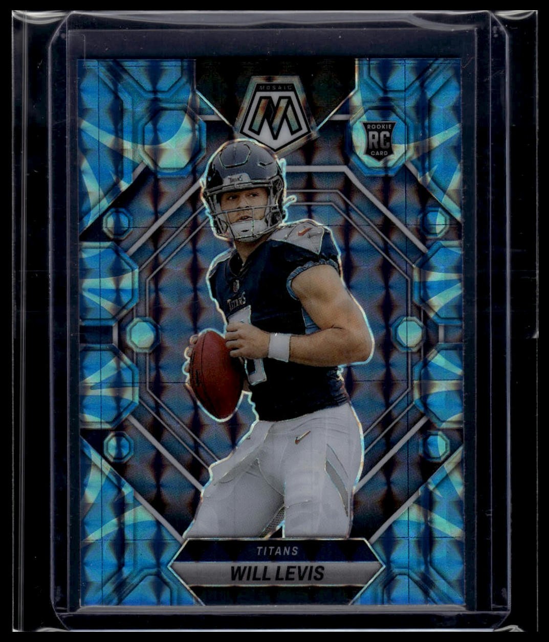 2023 Panini Mosaic #377 Will Levis Reactive Blue Mosaic