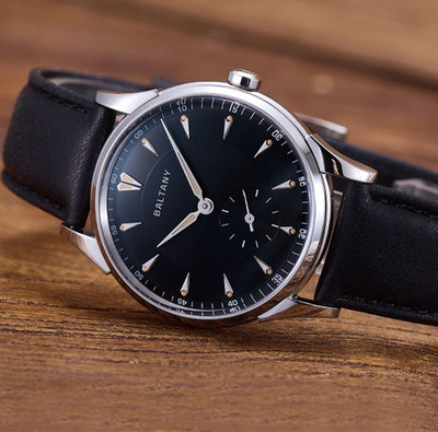 Baltany Men Automatic Watch 38.5mm Mechanical Wristwatch Sapphire Mirror ST1701