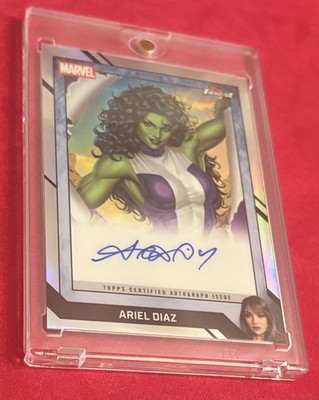 2026 Topps Finest Fantastic Four 65th Anniversary Auto Ariel Diaz She-Hulk CB-AZ