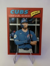 2026 Topps Heritage Red Border #305 Michael Busch Chicago Cubs