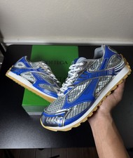 Bottega Veneta Orbit Sneakers Silver/Blue Size 11 US 44 EU Brand New