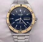 Vintage Seiko Alba Sports Divers 100 M Japan Made Men's Quartz Watch Y563-603A