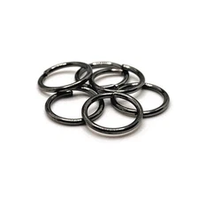 10mm, 18g, Gunmetal Open Jump Rings - US Seller