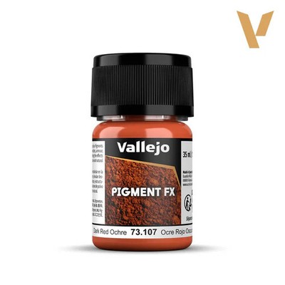 Vallejo Pigments 73.107 Dark Red Ochre 30 ml