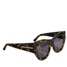 KAREN WALKER Faithful Oversized Cat Eye Tortoiseshell Sunglasses NEW 1401520