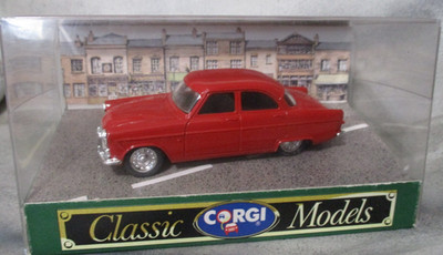 Corgi Classic Models D710 Ford Zephyr Saloon in Red  1:35 scale Diecast in Box