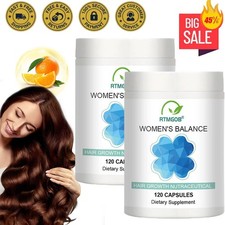 2x Women's Balance Hair Growth Supplements,Ages 45 and Up 120Count Free Shipping