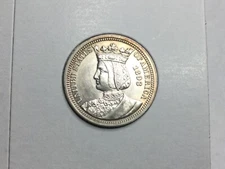 1893 Isabellx Quarter in almost uncirculated 
