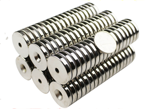 10-100pcs 1"x1/8 " Hole 5mm Strong Rare Earth Neodymium Countersunk Magnets 25x3 - Picture 3 of 4