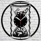Hourglass Vinyl Record Wall Clock Home Fan Art Decor 12'' 30 cm 7103