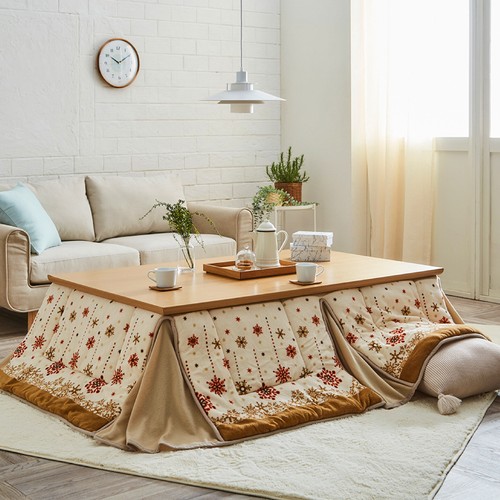 IKEHIKO Kotatsu Futon Japanese Comforter Compact Space Table Blanket Ivory 2371