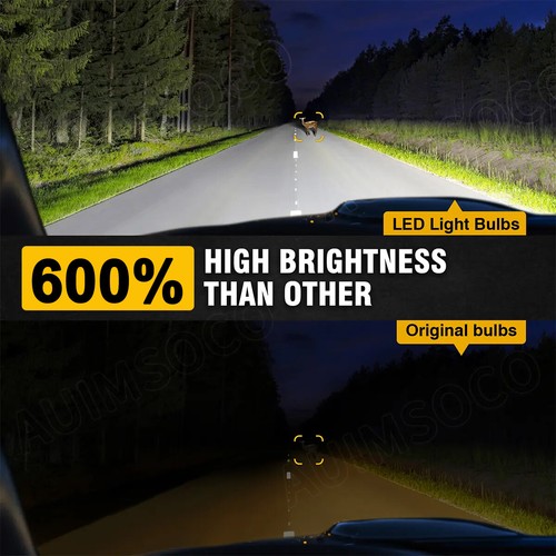 H11 LED Headlight Kit Low Beam Bulb Super Bright 6500K Xenon White 400000LM - Picture 2 of 13