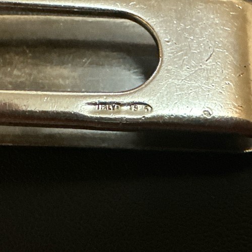 Vintage Burberry 925 Italy Solid Silver money clip size 5cm x 1.5cm - Picture 7 of 10