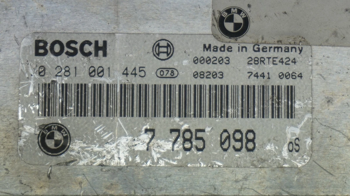 BMW 3 Series E46 Engine Control Unit ECU 0281001445 7785098  