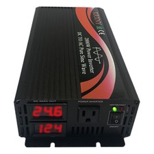 2000W Off Grid Pure Sine Wave Inverter DC 24V to AC 120V Converter 60HZ US Stock