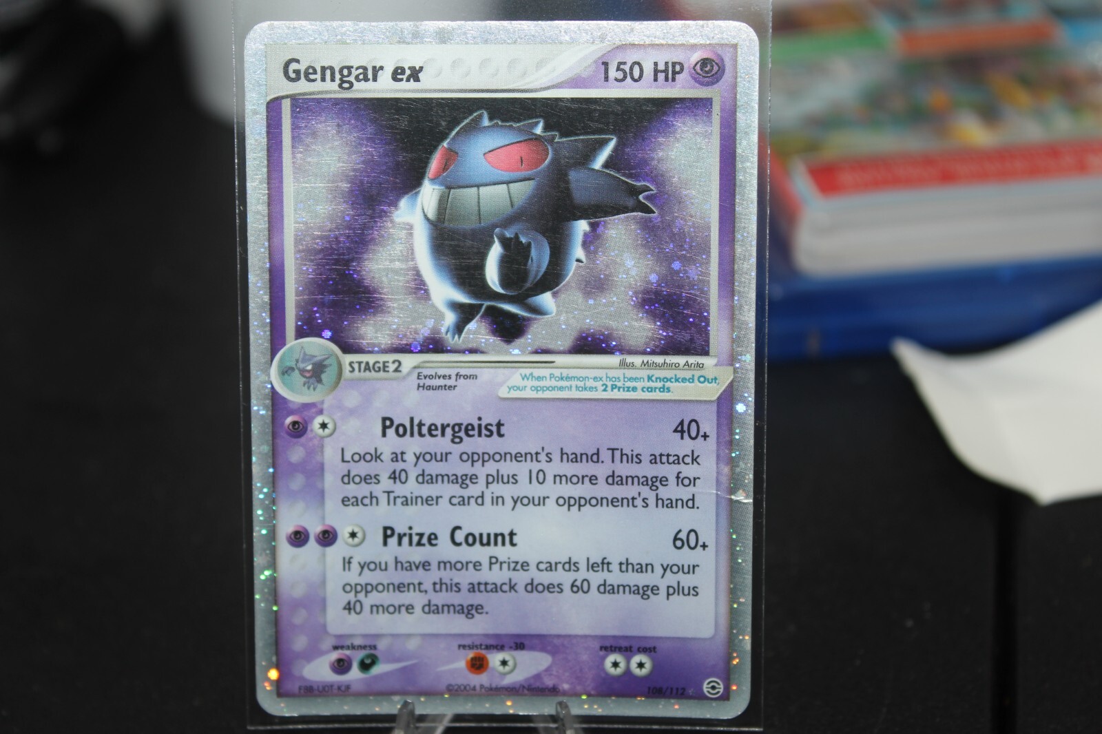 Gengar ex 108/112 EX Fire Red / LeafGreen Holo Rare Vintage Pokemon Card