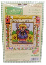 NIP Simplicities by Janlynn In My Garden Counted Cross Stitch Kit 140-253 SEALED