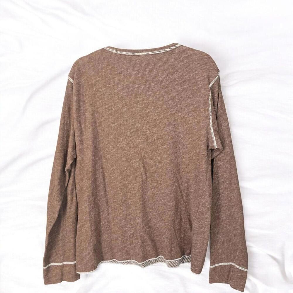 BDG Basic Layer Tee Men 2 Extra Large Brown Long … - image 2