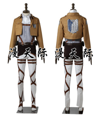Attack On Tita Levi Ackerman Cosplay Full Set Costumes Halloween Party Clothing