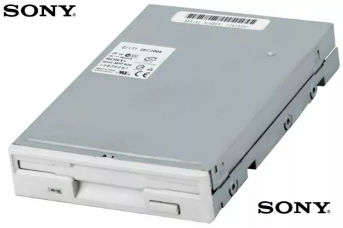 SONY 1.44MB FDD Diskettenlaufwerk Computer intern Floppy Drive Weiss