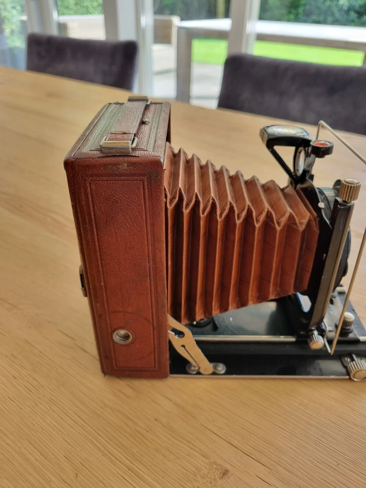 agfa isolar luxus brown 408, 9 x 12 agfa doppel anastigmat 4,5 1926 rietzschel - Bild 3 von 4