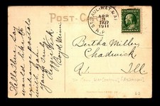 1911 St Paul, Wat & Ab? RPO Card - L26778