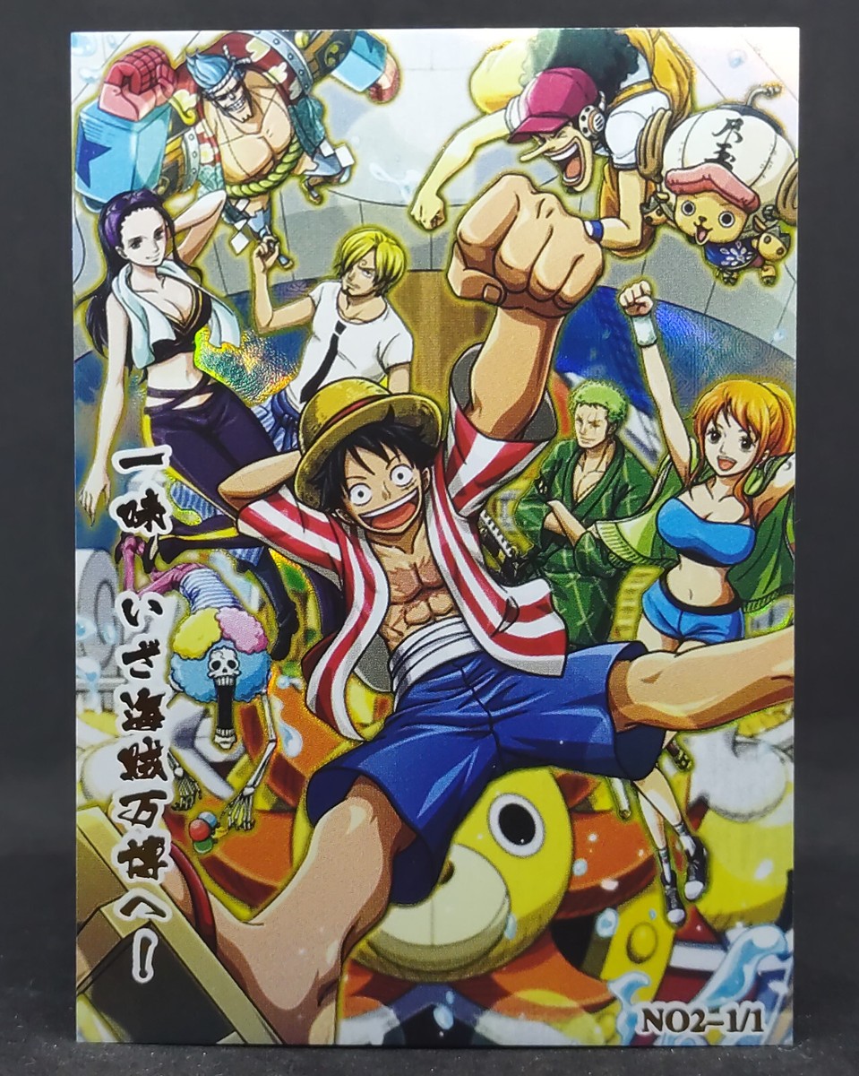One Piece Top Card TC Signature Print Straw Hat Pirate Crew