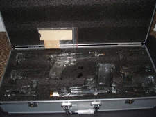 2 Pistol Whiskey Gun Decanters with 6  Pistol Shot Glasses Set ~ The Wine Savant