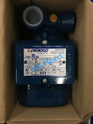 1PC  Pedrollo PQ60 Electric Peripheral Oil Pump 0.5HP Brass Impeller 380V 50Hz
