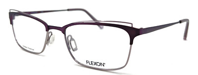 FLEXON - W3102 505 53/18/140 - PLUM / SILVER - NEW Authentic WOMEN EYEGLASSES