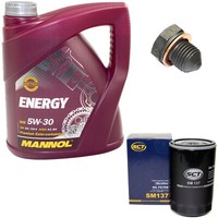 MotoröL ÖLfilter SM137 5W30 4Liter + ÖLablassschraube FüR Seat Ibiza Vw Golf Iii