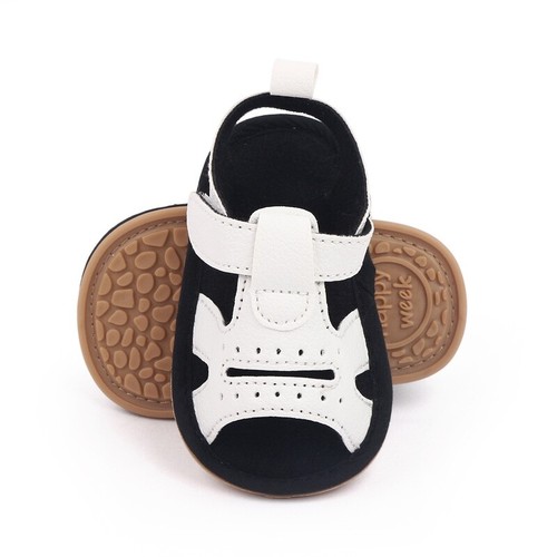 Baby Girls Boys Toddlers Soft Sole Prewalker Newborn Pram Shoes Casual Sandals - Picture 4 of 17