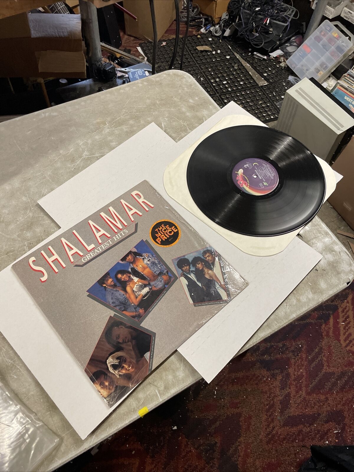 SHALAMAR Greatest Hits SOLAR LP NM Vinyl Shrink Hype sticker