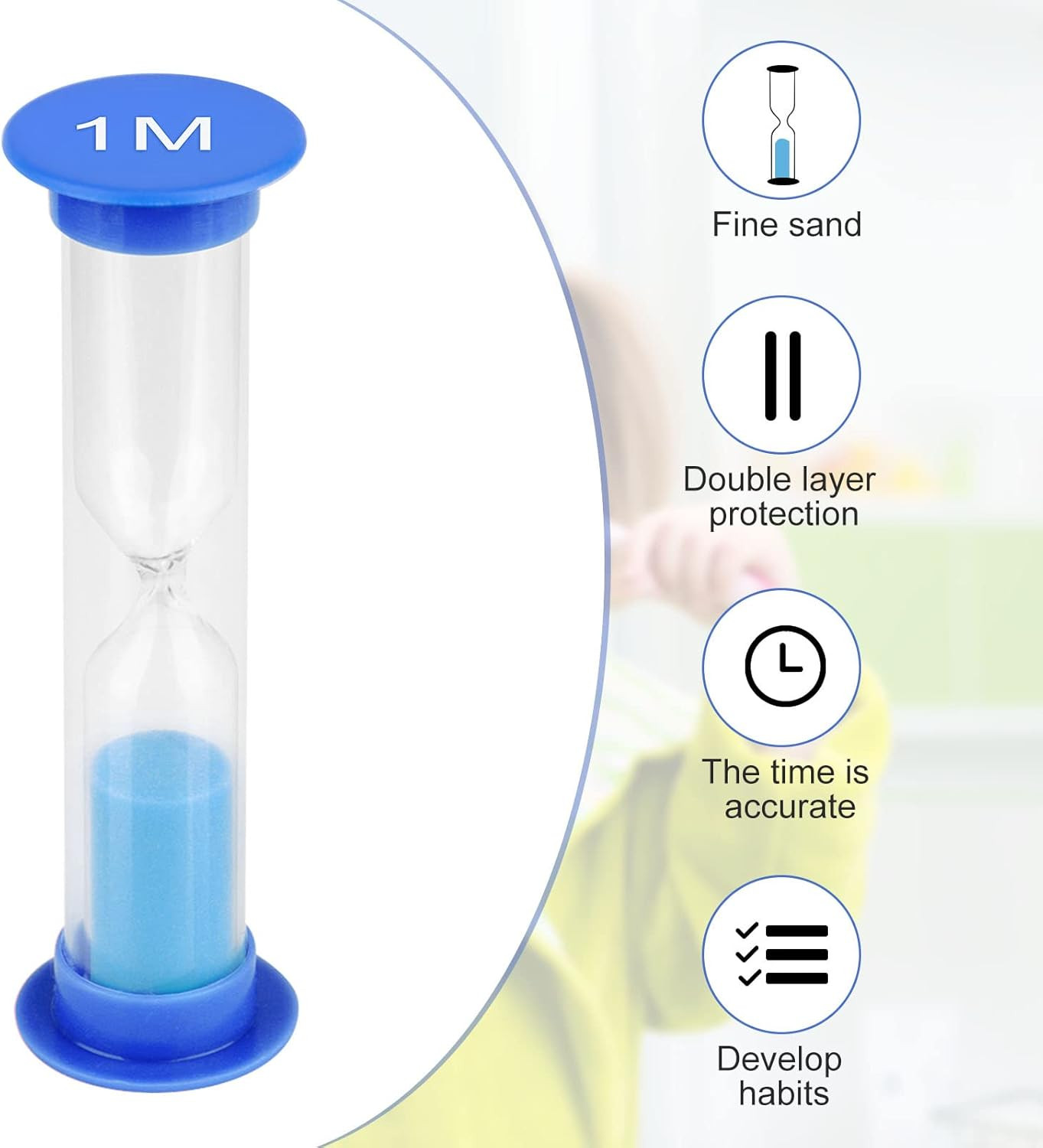 Set Timer Clessidra da Cucina 6 Pezzi - Per Uova, Pasta e Tea - 3