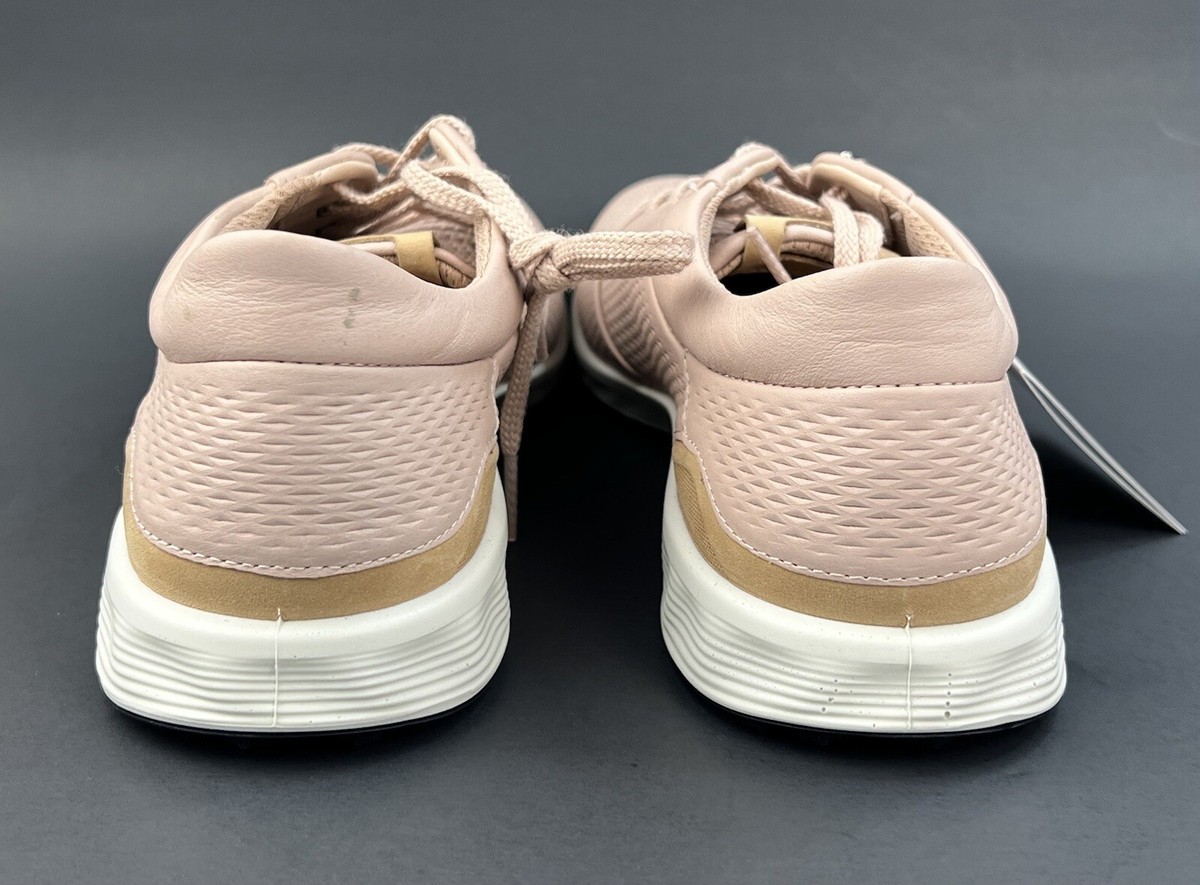 Ecco W Golf S-Lite Rose Dust Yak Leather Golf Women Shoes Siz US