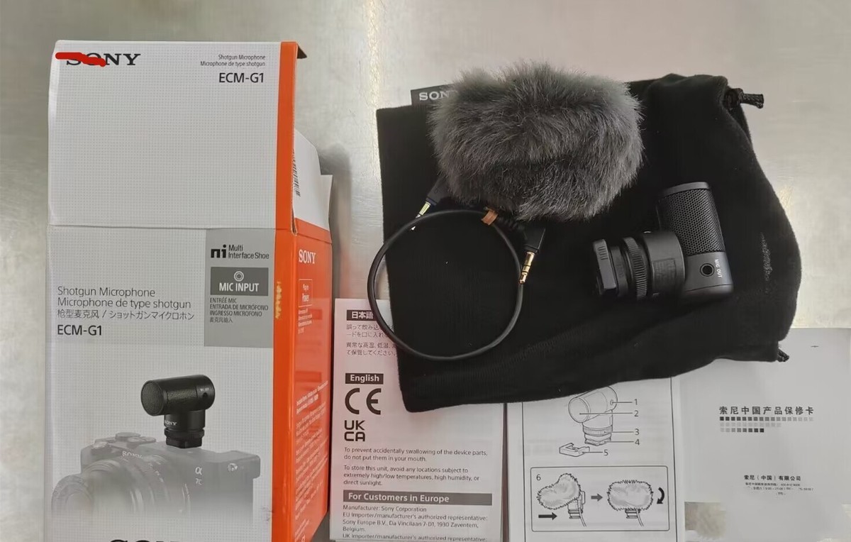 NEW ECM-G1 Shortgun Zoom Mic Microphone For Sony ILCE-7C ILCE-1