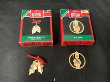 EUC Hallmark Keepsake Miniature Ornaments, Set of 2, See Item Description Below